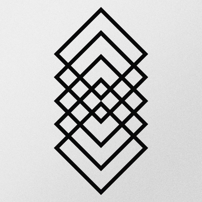 Wallity Geometry Escultura de pared Negra